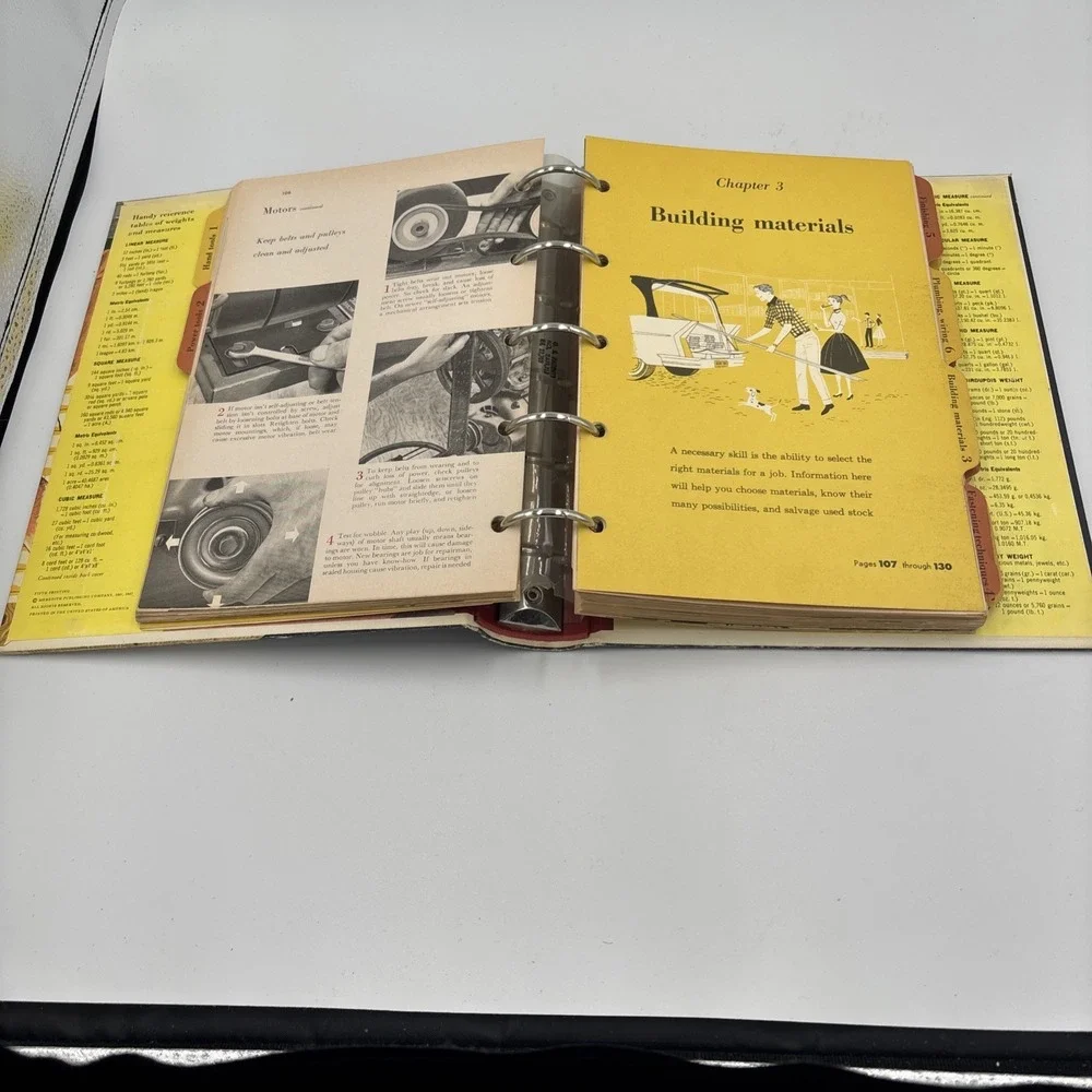 Vintage Better Homes‎ & Gardens Handyman's Book 1957 8th Printing 5 Ring